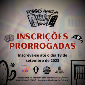 Forró Massa, Visse? - Inscrições Prorrogadas